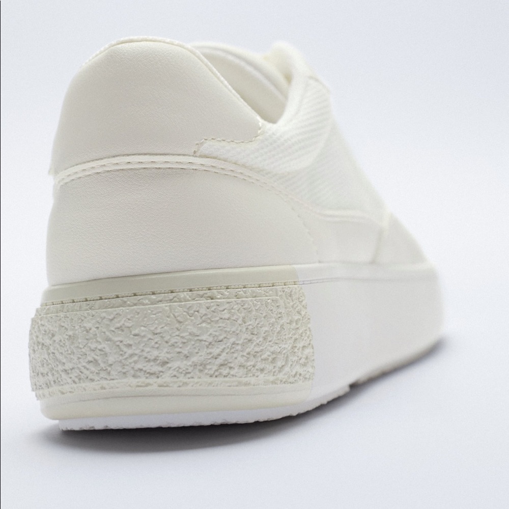 ZARA LACE-UP TRAINERS SNEAKERS - Picture 3 of 6
